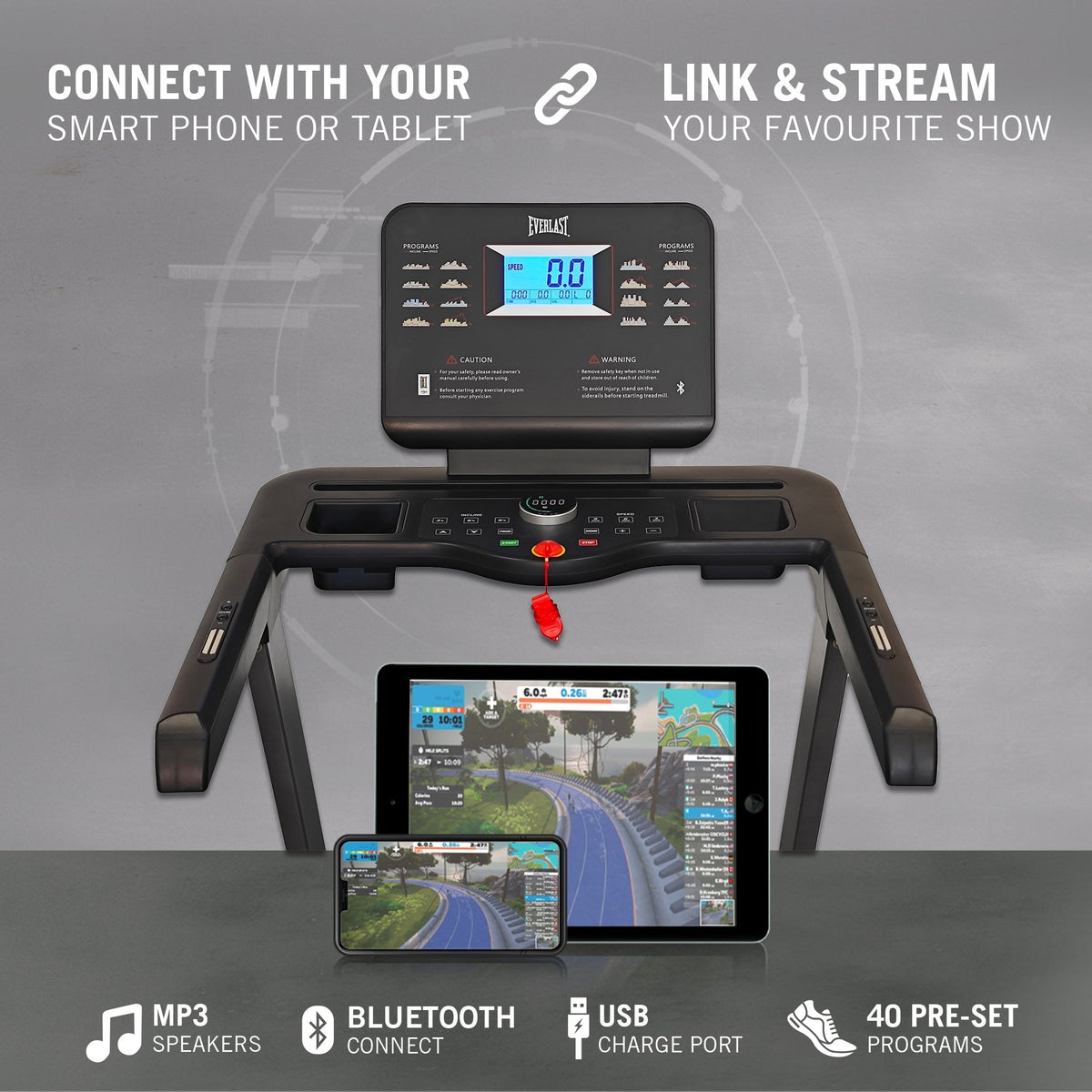 EVERLAST ECHO TREADMILL with Bluetooth &amp; Fitness Apps