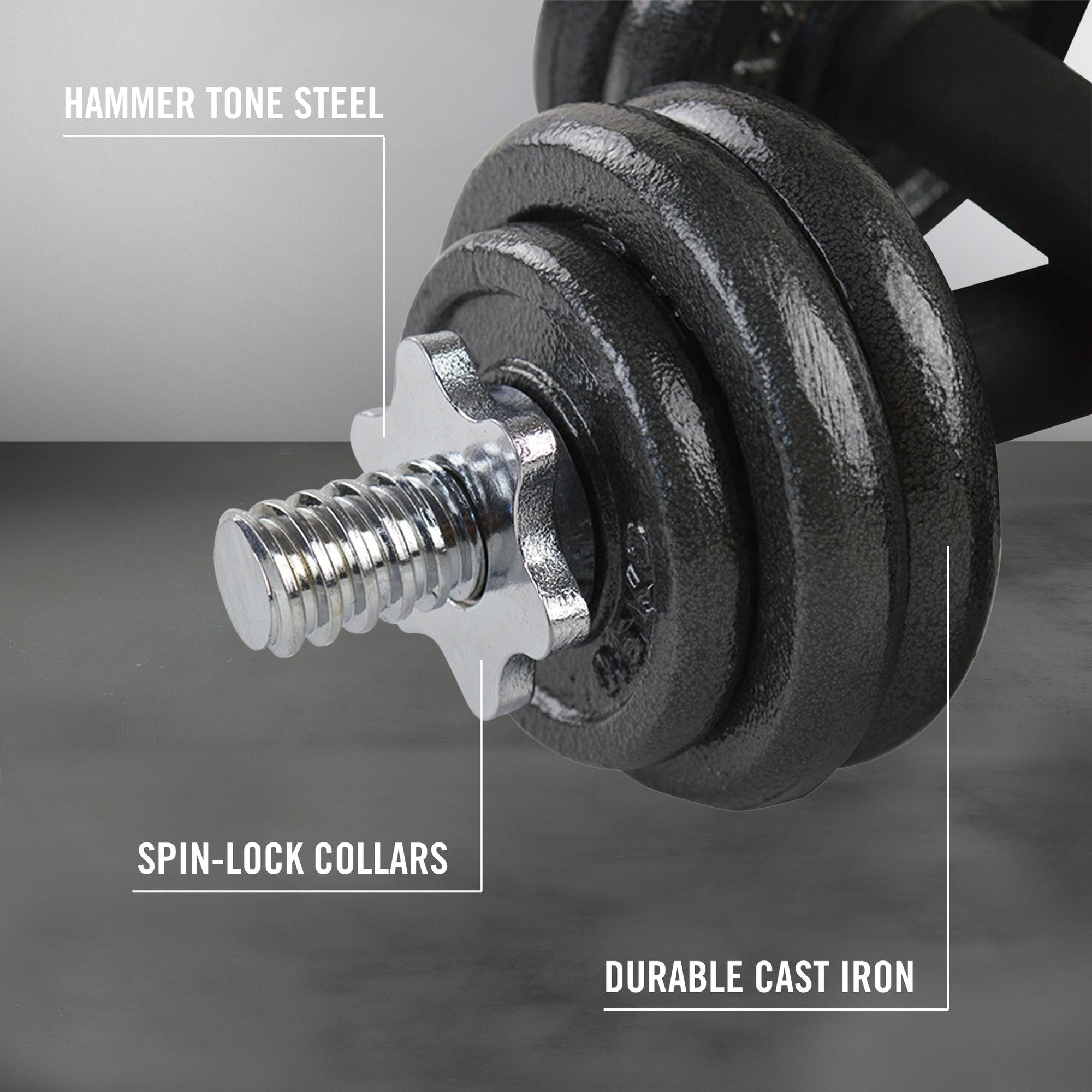 20KG CAST IRON DUMBBELL SET