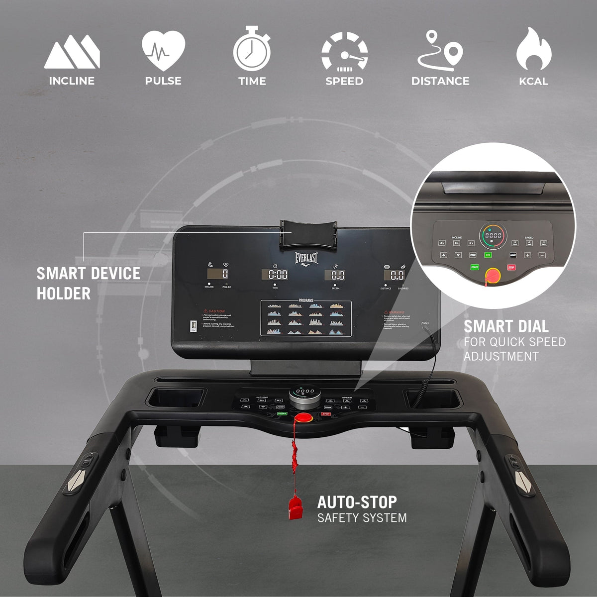 EVERLAST FORTIS TREADMILL with Bluetooth &amp; Fitness Apps