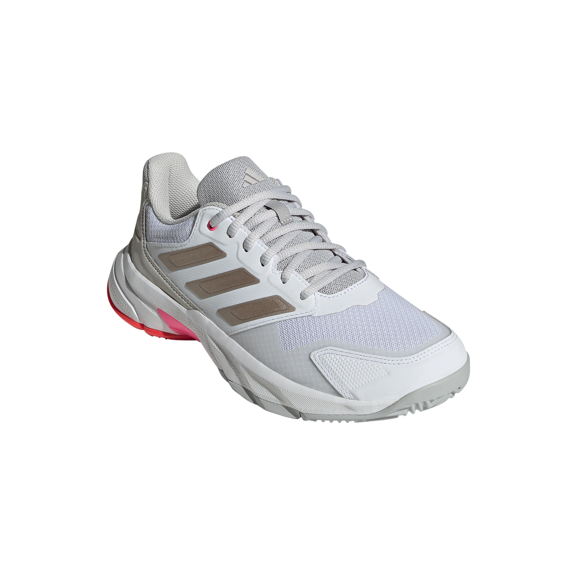 Adidas Courtjam Control 3 Tennis Shoes Cloud White / Iron Metallic