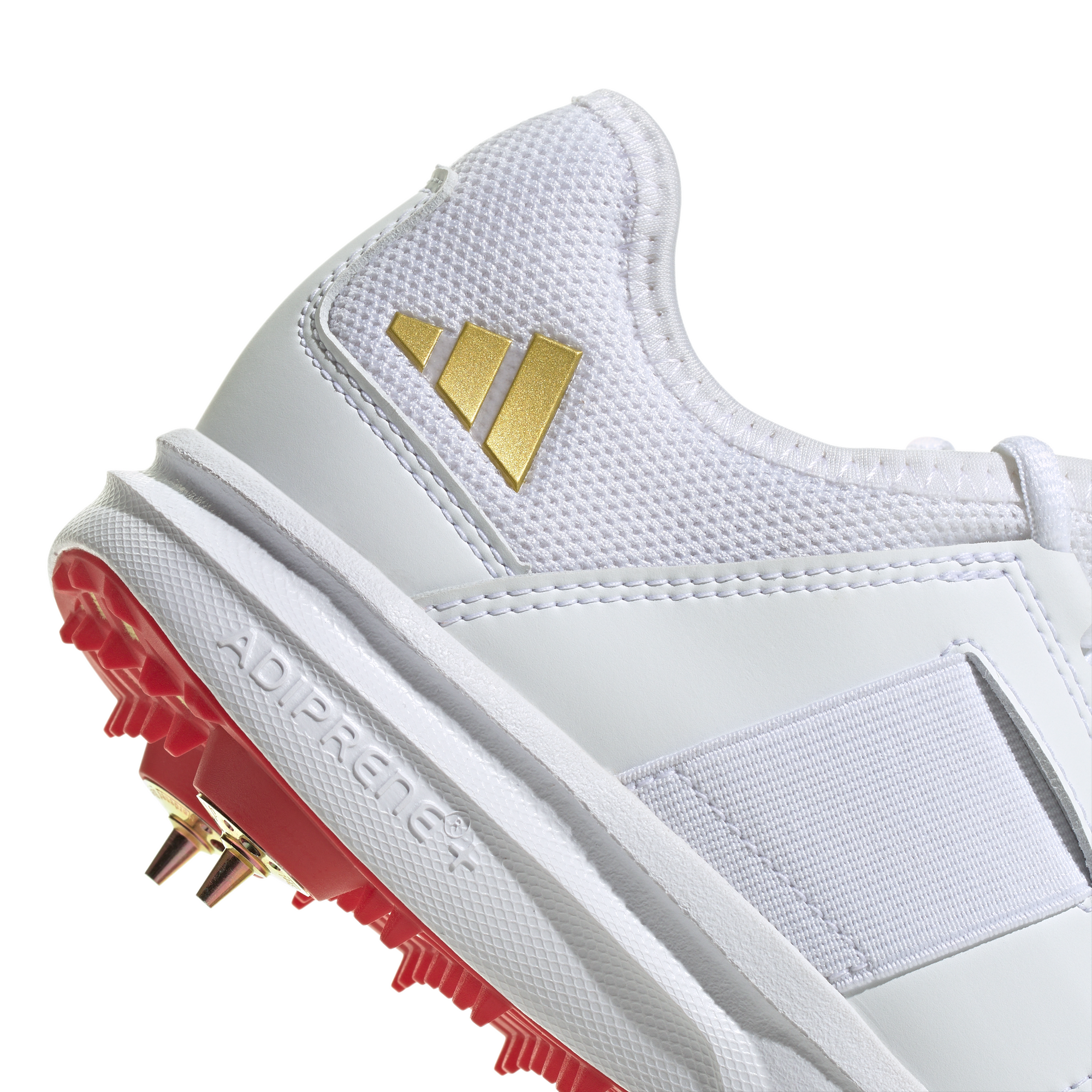 Adidas Howzat Spike 20 Junior Cloud White / Gold Metallic / Pure Ruby