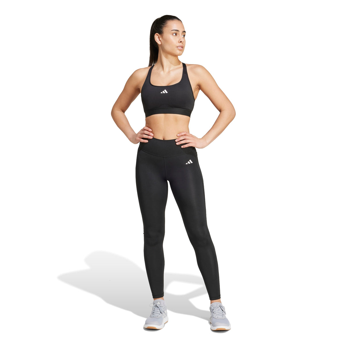 Adidas Optimé Essentials Stash Pocket Full-Length Leggings Black