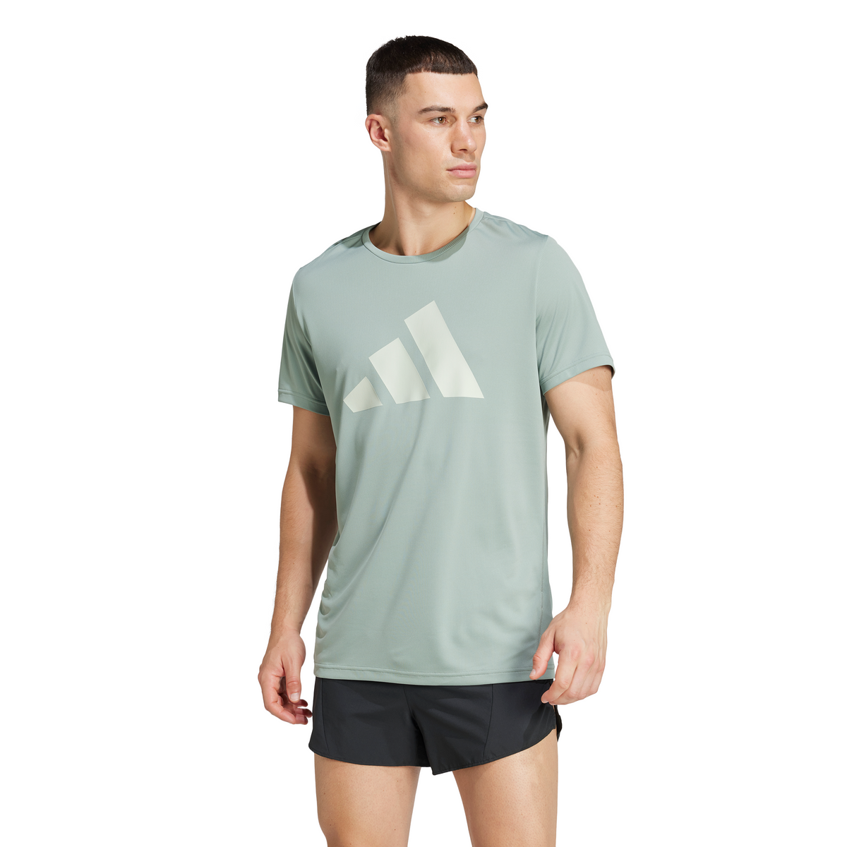 Adidas Run It Tee Silver Green