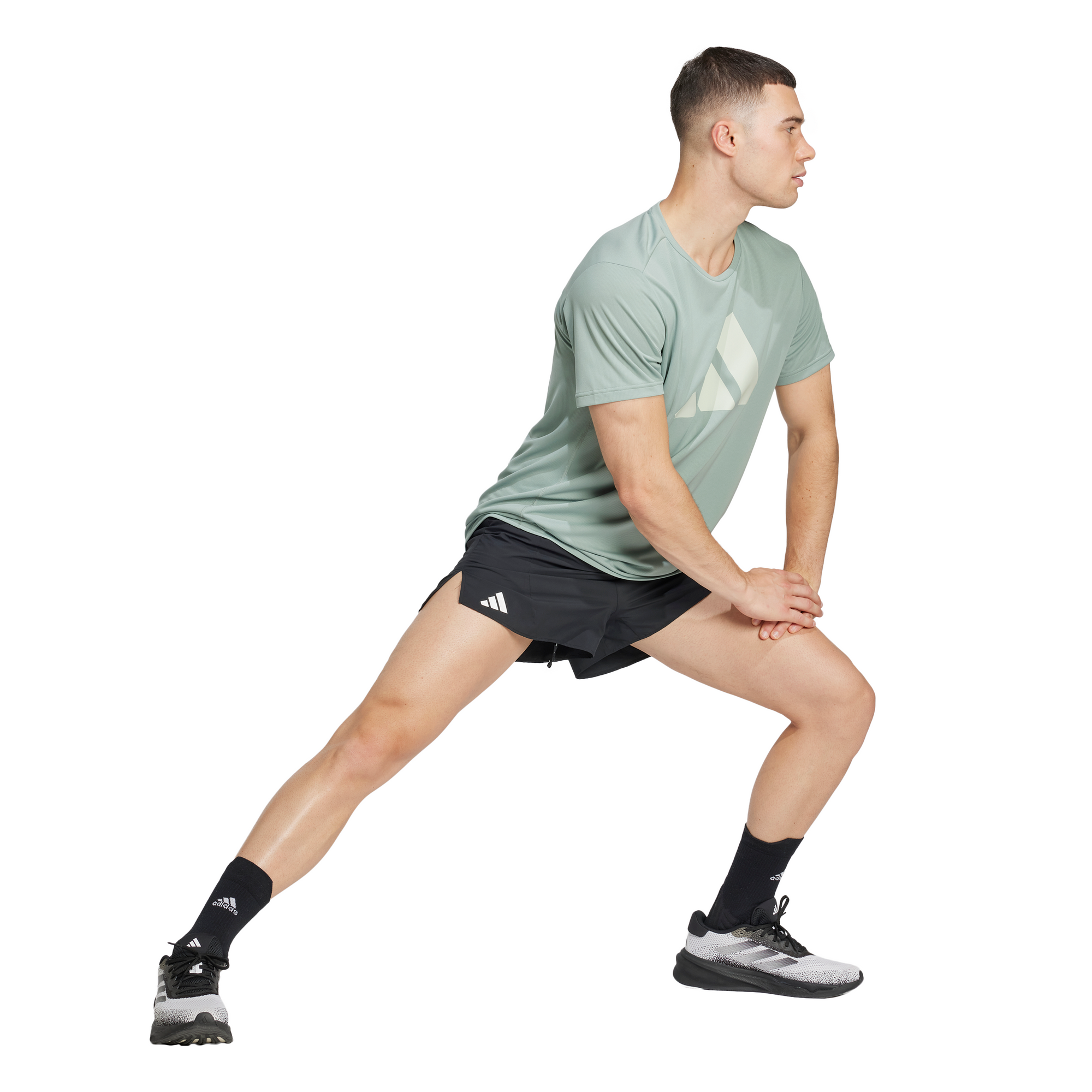 Adidas Run It Tee Silver Green