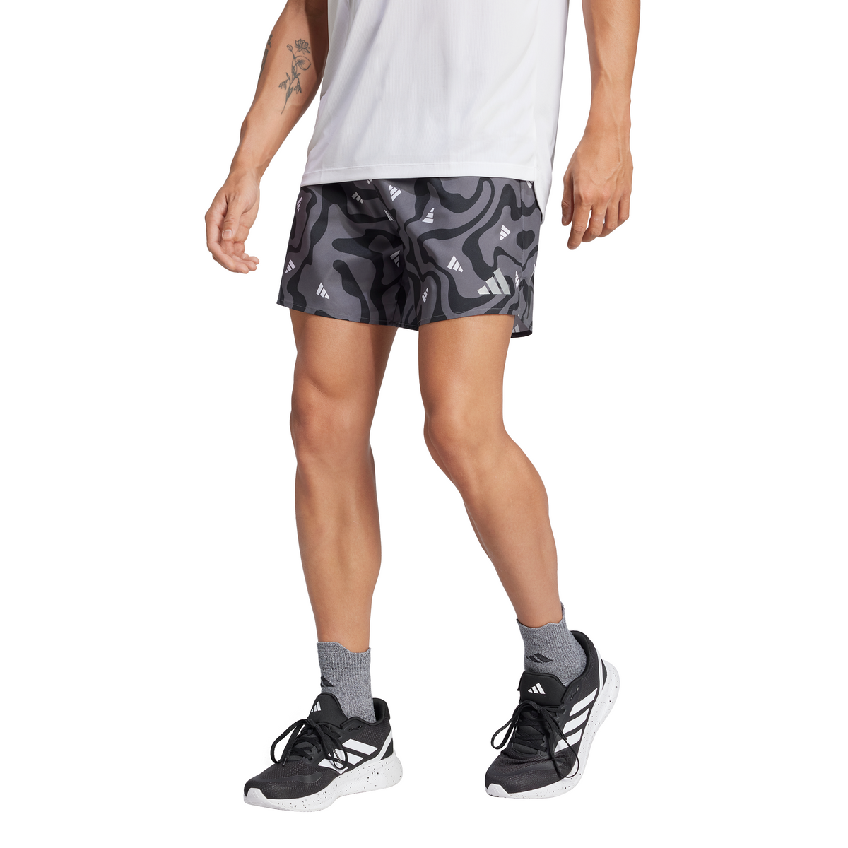 Adidas Run It Brand Love Shorts - Black