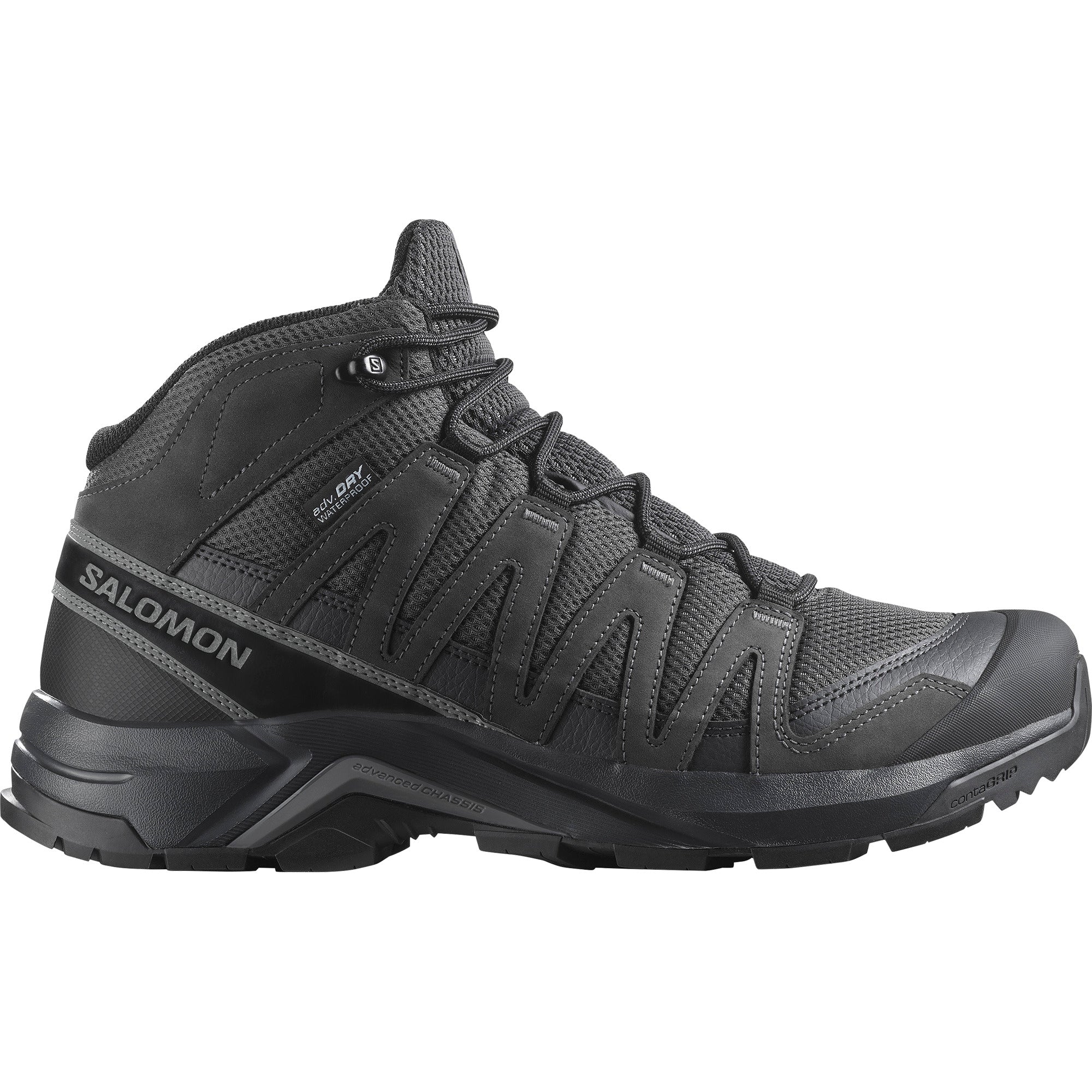 Salomon X-Adventure Recon Mid Waterproof Hiking Boots: Durable Leather Trail Footwear
