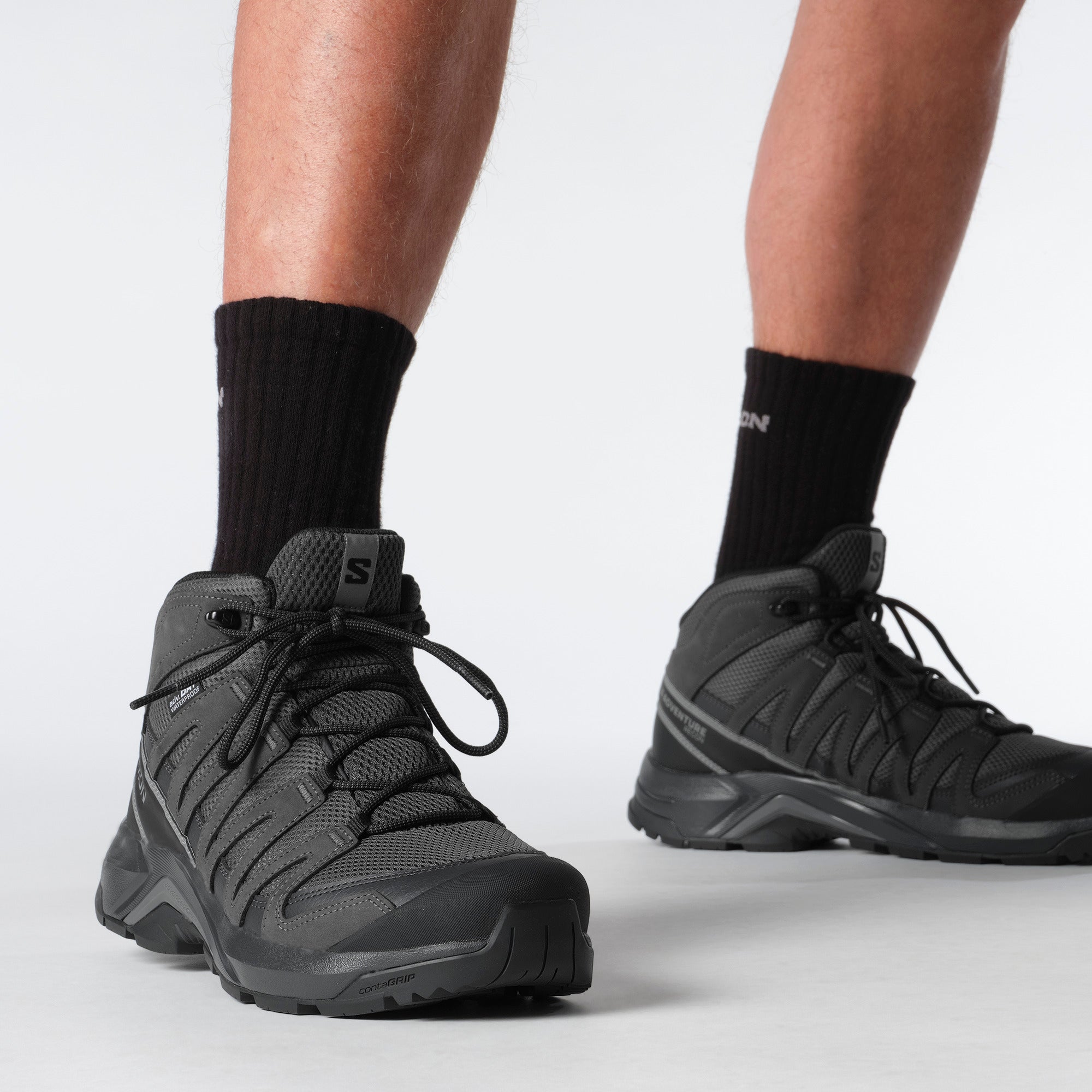 Salomon X-Adventure Recon Mid Waterproof Hiking Boots: Durable Leather Trail Footwear