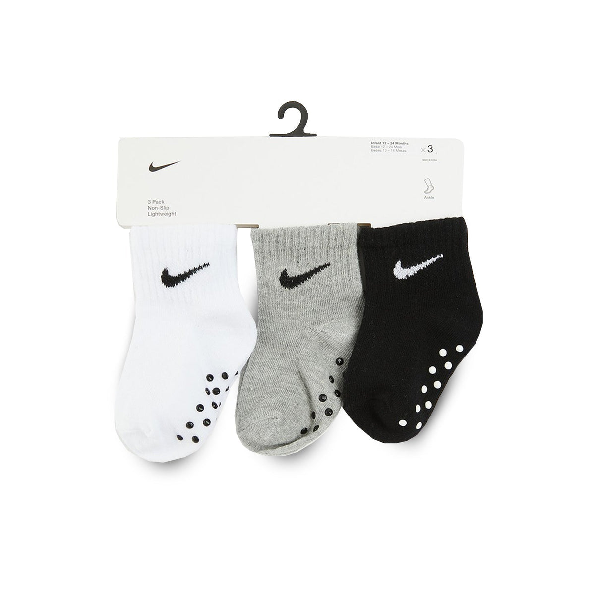 Nike NHN Core Swoosh Gripper - Dark Grey Heather &amp; Black