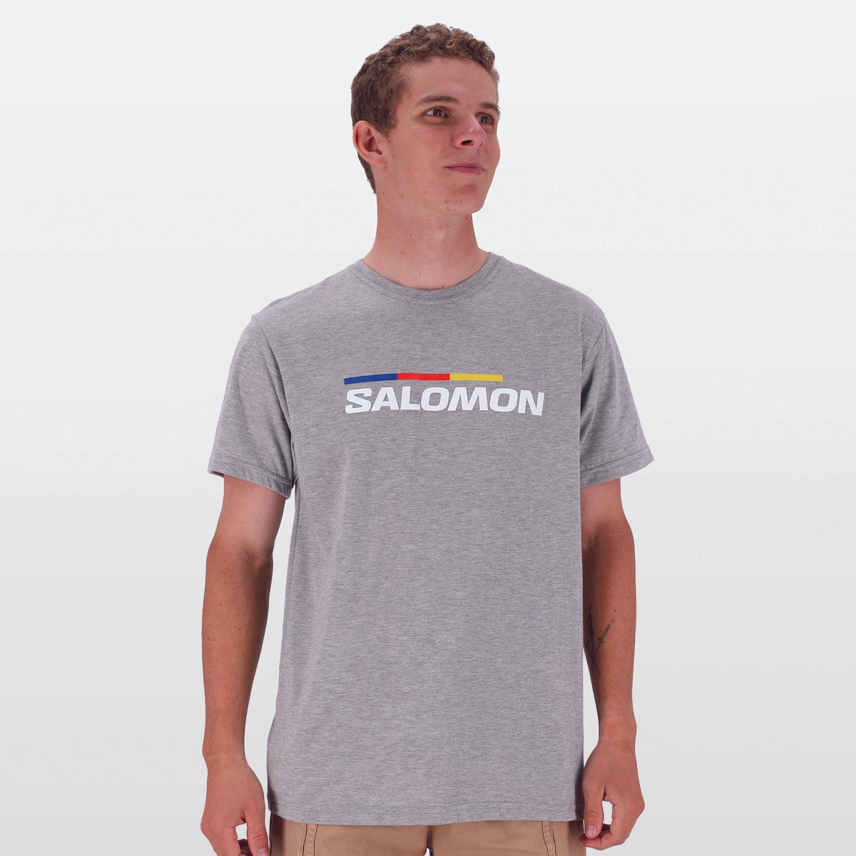 Salomon Men&#39;s Old Racer II Cotton Logo Tee - Comfortable Regular Fit