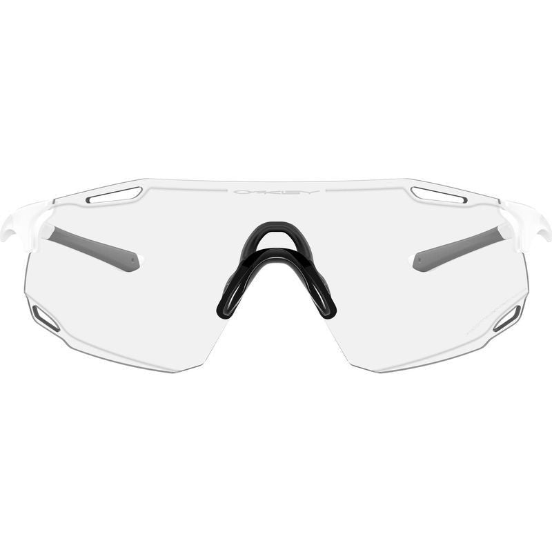 Oakley Cybr Dyno Matte White/Clear to Black Iridium Photochromic