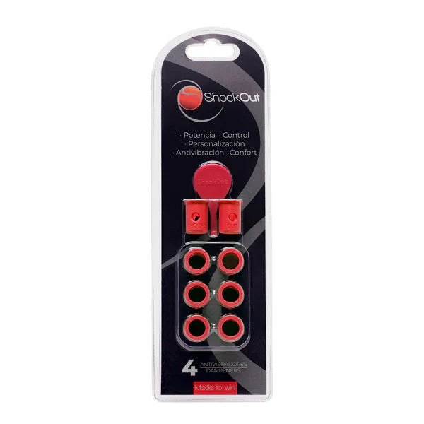 ShockOut Padel Racket Dampeners - Red