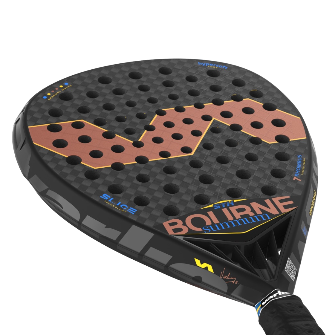 Varlion Bourne Summum Prisma WPT Stockholm Padel Racket-Zoom