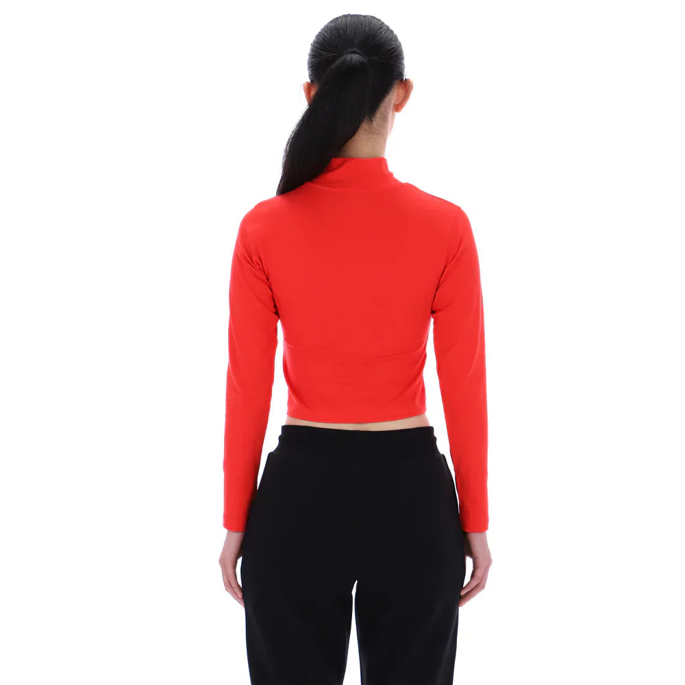 Jade Ls Roll Neck Slim Crop Top (2)