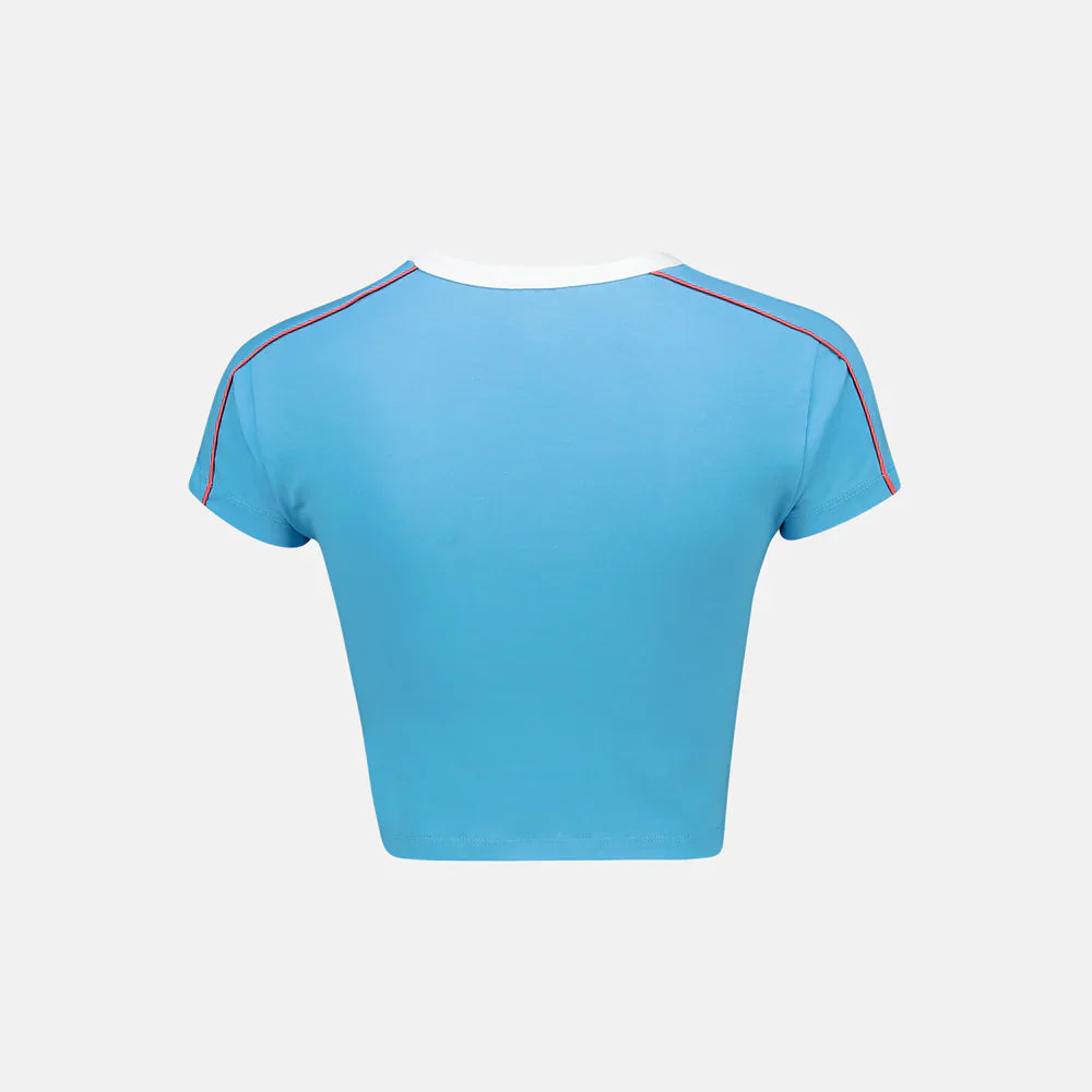 Laura Crew Neck Ss Retro Footy Tee (1)