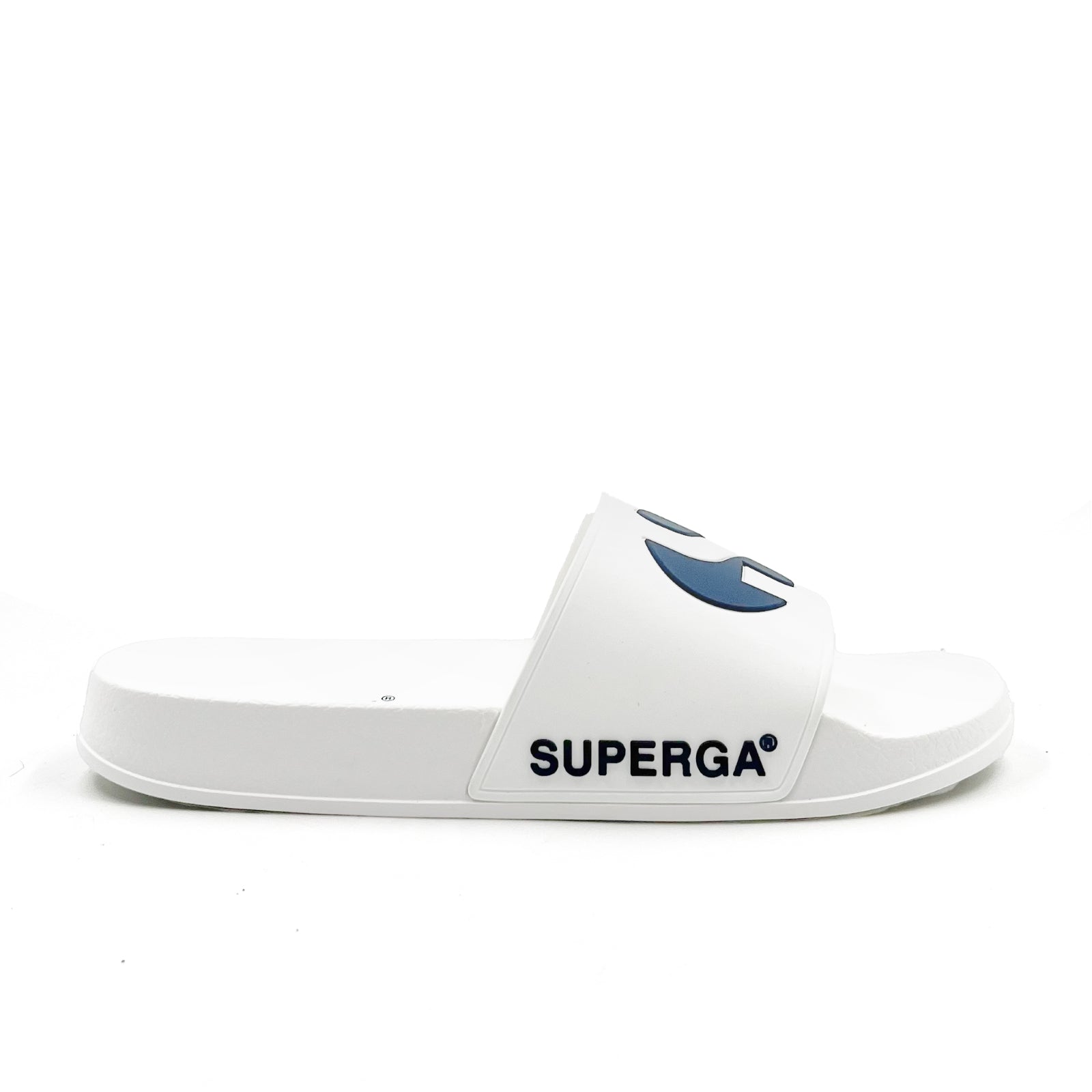 1908 Slide Big Logo - White Navy