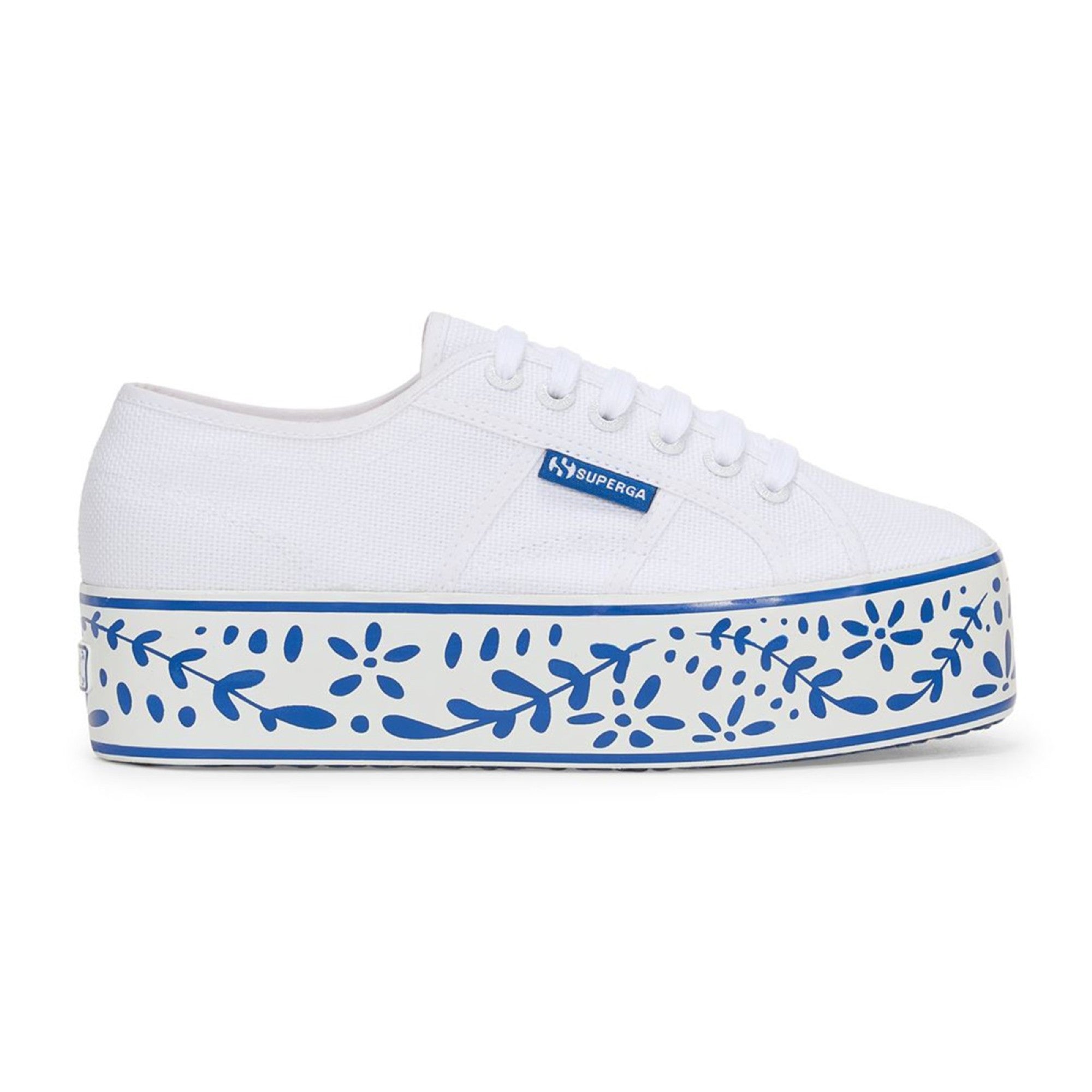 2790 CERAMIC PRINT - WHITE BLUE CERAMIC