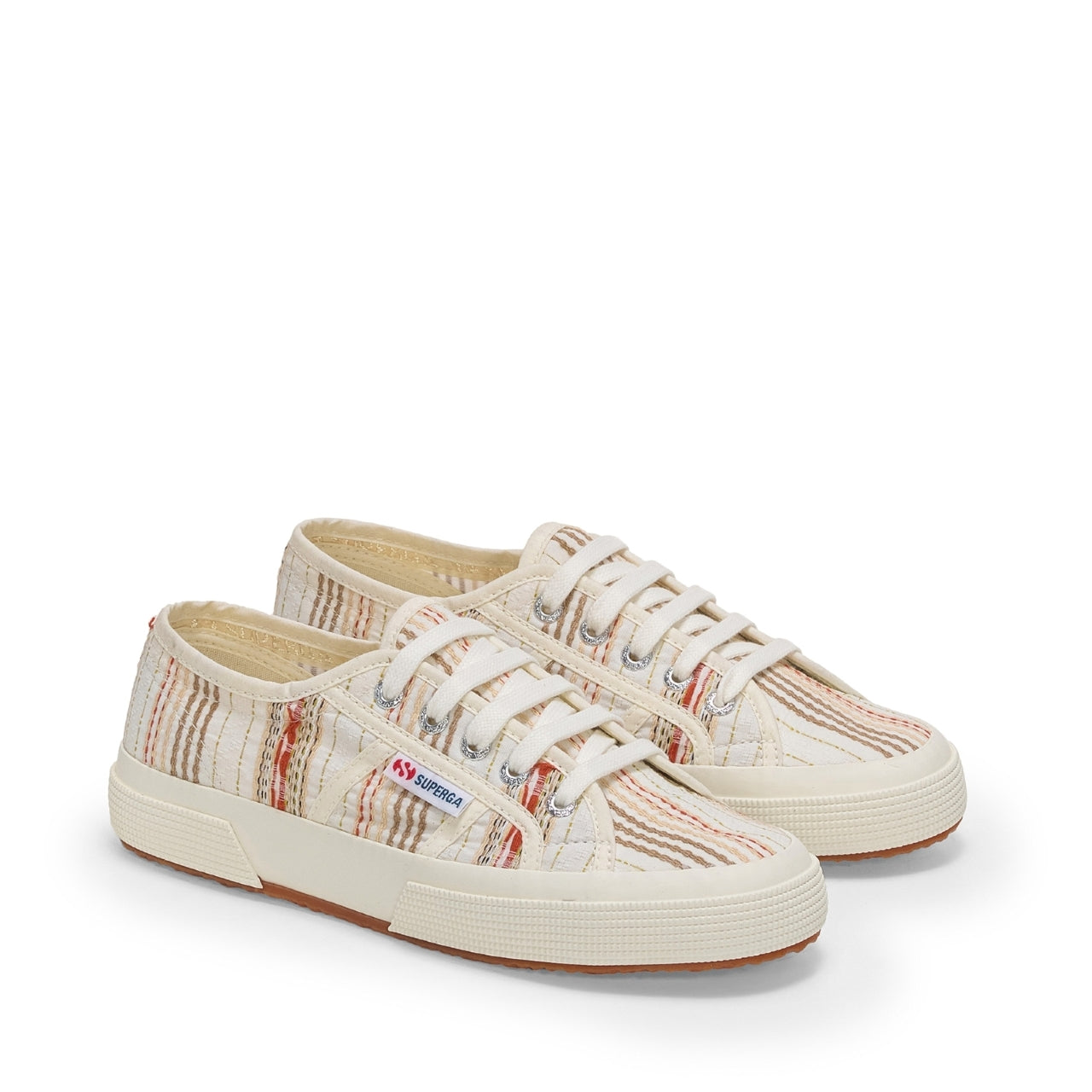 2750 WOVEN STRIPES - BEIGE CORAL