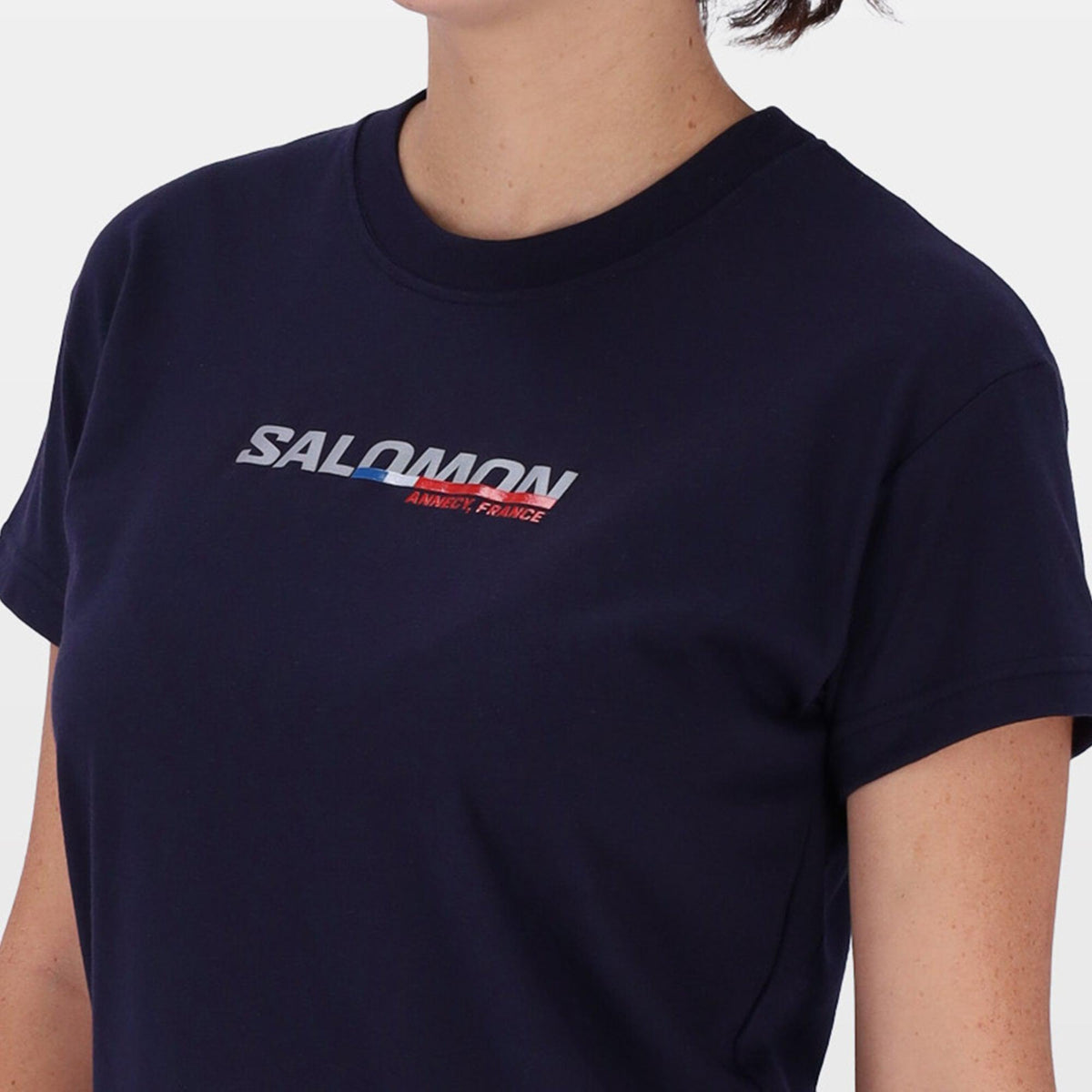 Salomon Women&#39;s Strike Out Active T-Shirt: Navy Blazer, Performance Fit, Comfort