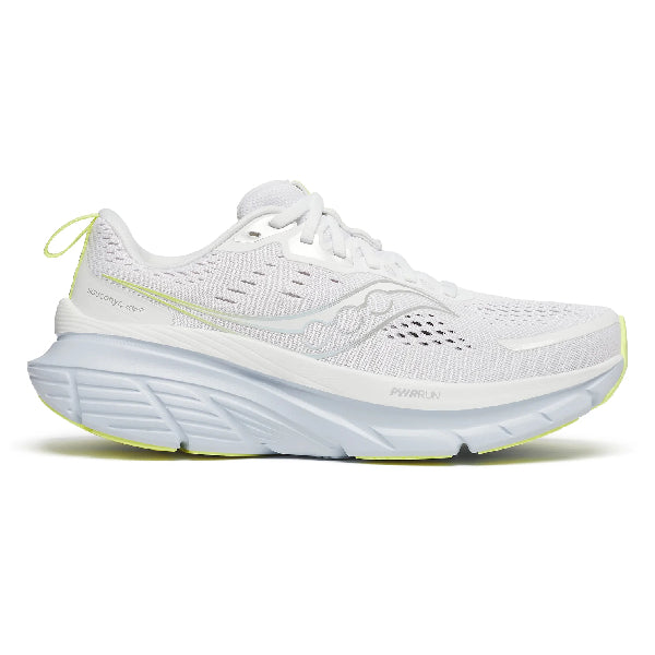 Saucony Guide 18 White/Ice Melt Blanc Wide