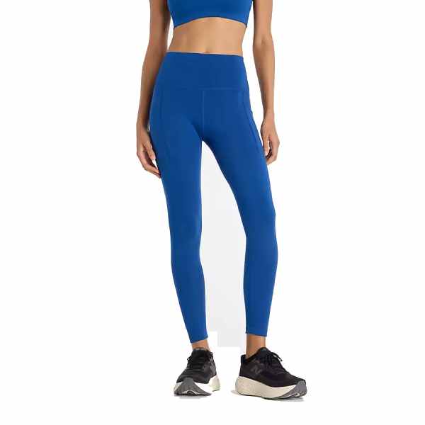 New Balance Sleek Pocket High Rise Legging 25&quot; Galaxy Blue