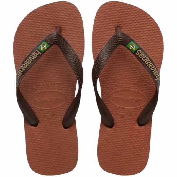Havaianas Brazil Logo Rust/Coffee