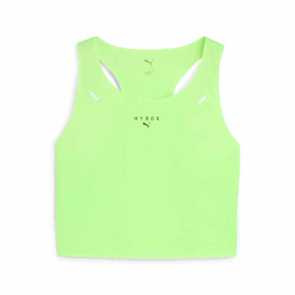 Puma x HYROX Ultraspun Crop Tank Green Glare