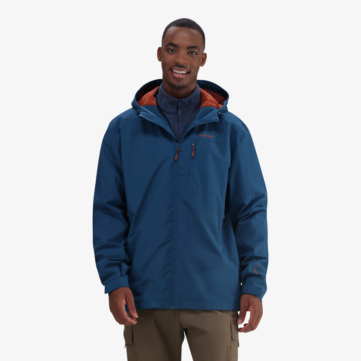 Hi-Tec Men&#39;s Adventure Waterproof DRITEC Jacket - Warm Microfleece Lined