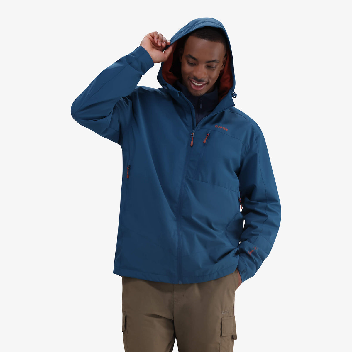 Hi-Tec Men&#39;s Adventure Waterproof DRITEC Jacket - Warm Microfleece Lined