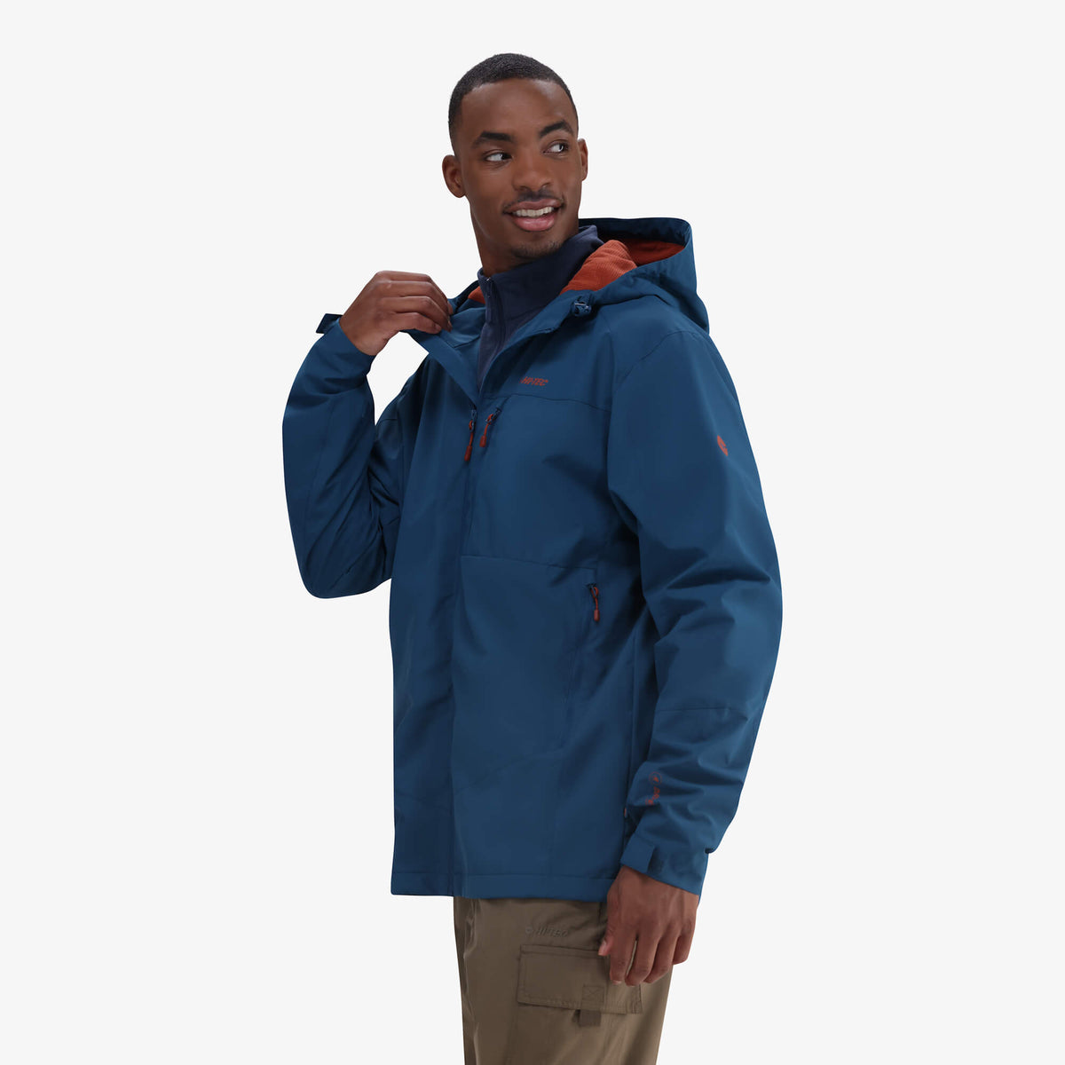 Hi-Tec Men&#39;s Adventure Waterproof DRITEC Jacket - Warm Microfleece Lined