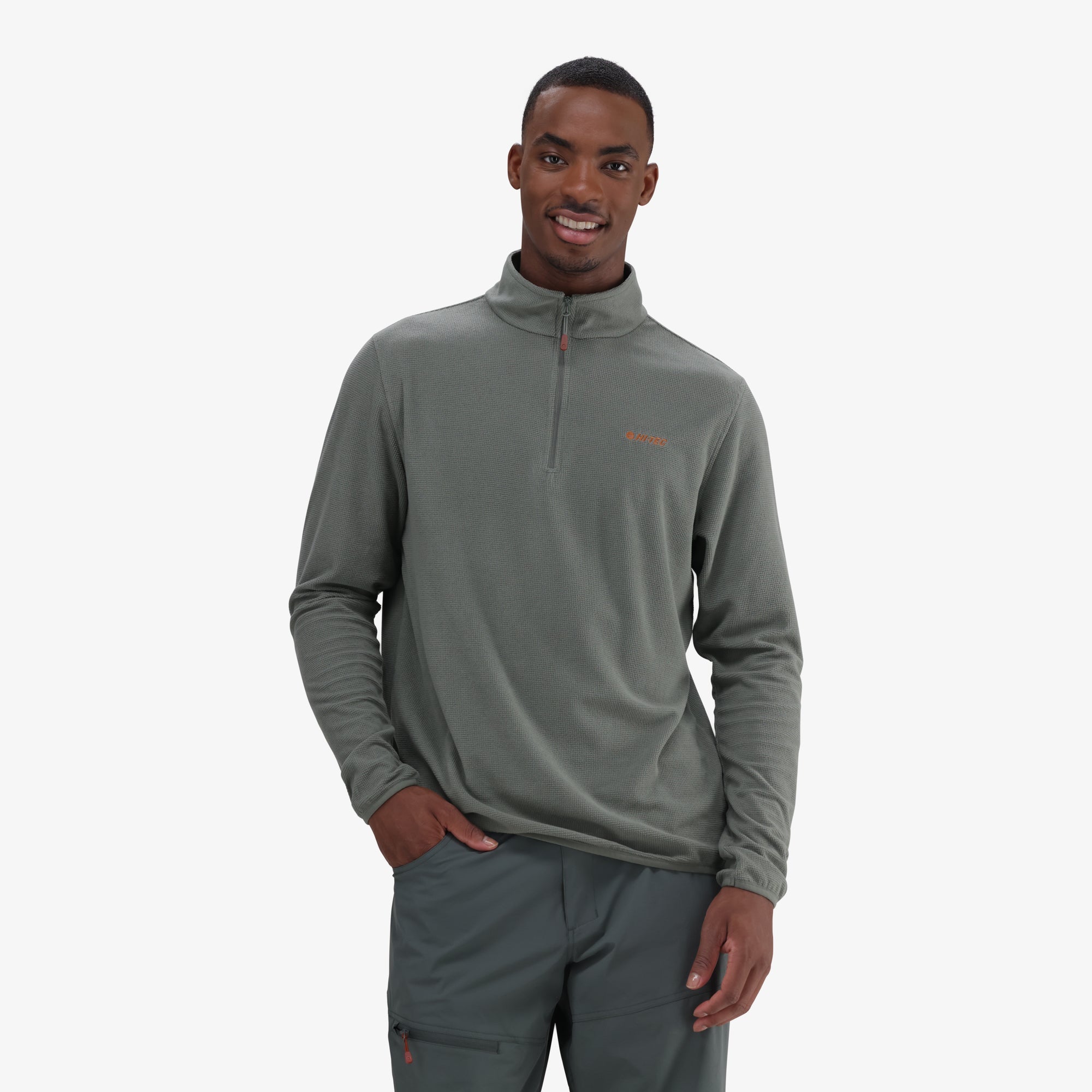 Hi-Tec Men's Tech 1/4 Zip Fleece: Warm, Performance Mid-Layer for Adventure