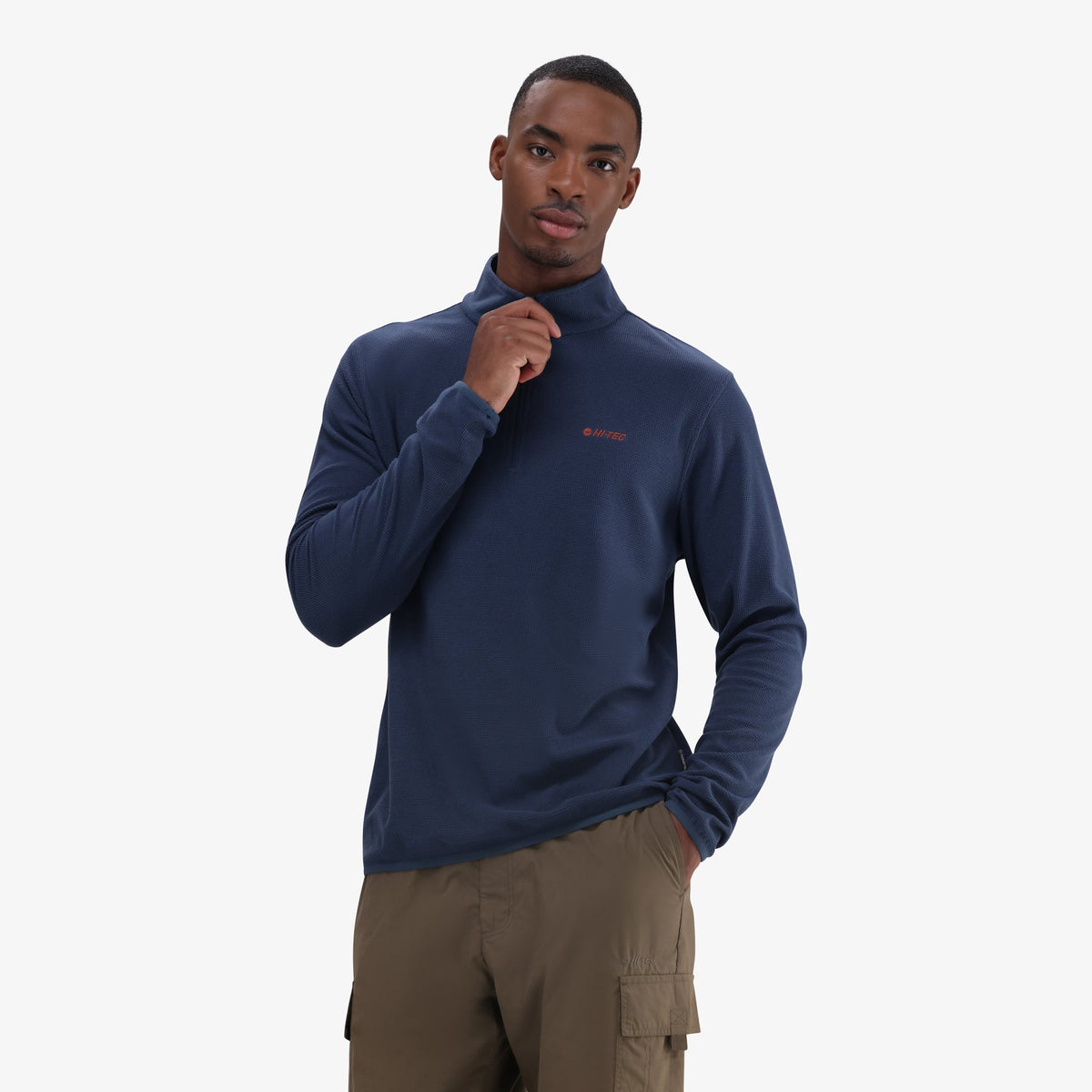Hi-Tec Men&#39;s Tech 1/4 Zip Fleece: Warm, Performance Mid-Layer for Adventure
