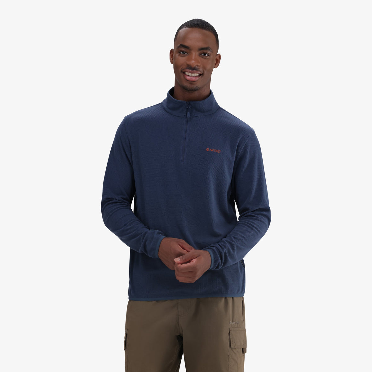 Hi-Tec Men&#39;s Tech 1/4 Zip Fleece: Warm, Performance Mid-Layer for Adventure