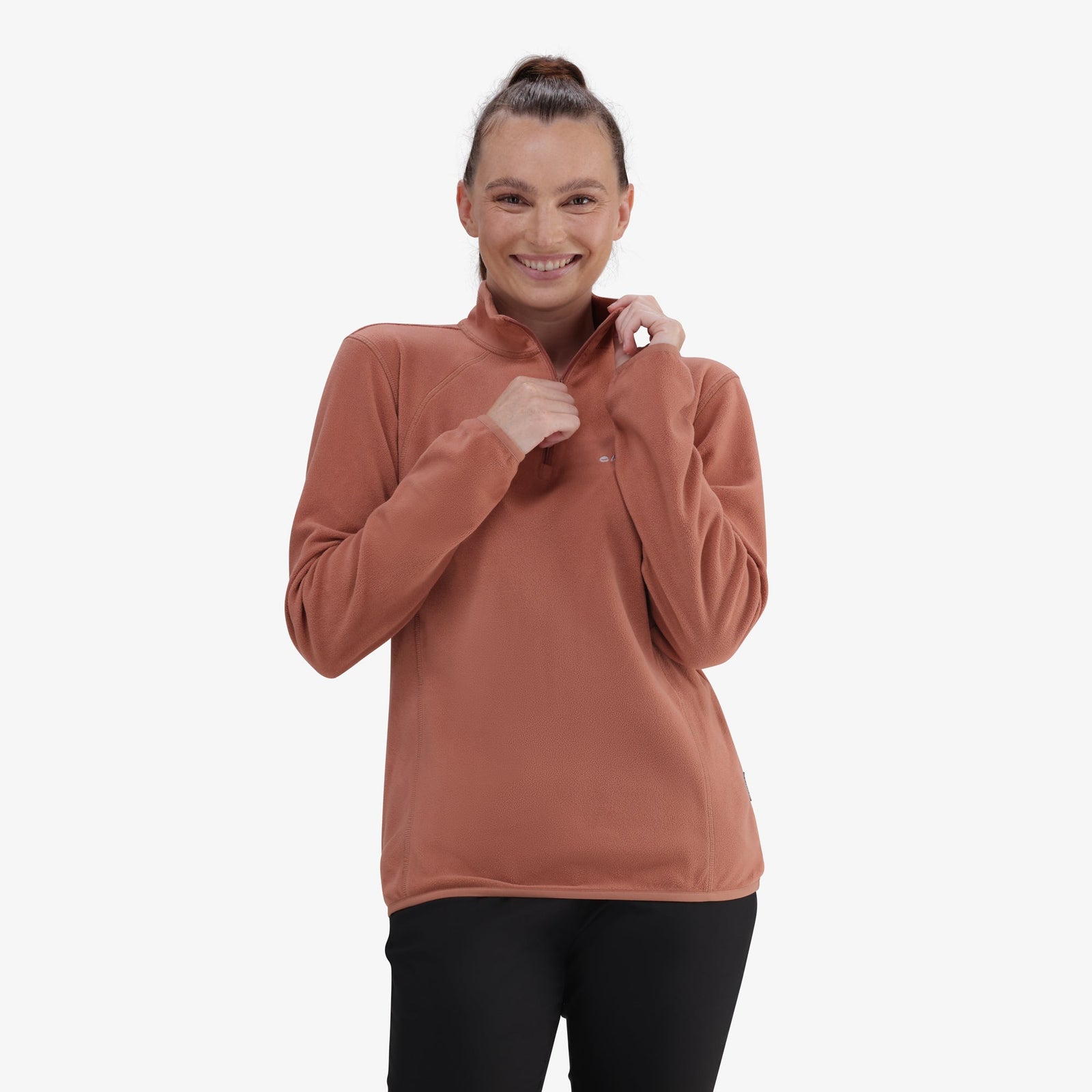 Hi-Tec Women's Performance Tech 1/4 Zip Microfleece Jacket Warm Layer