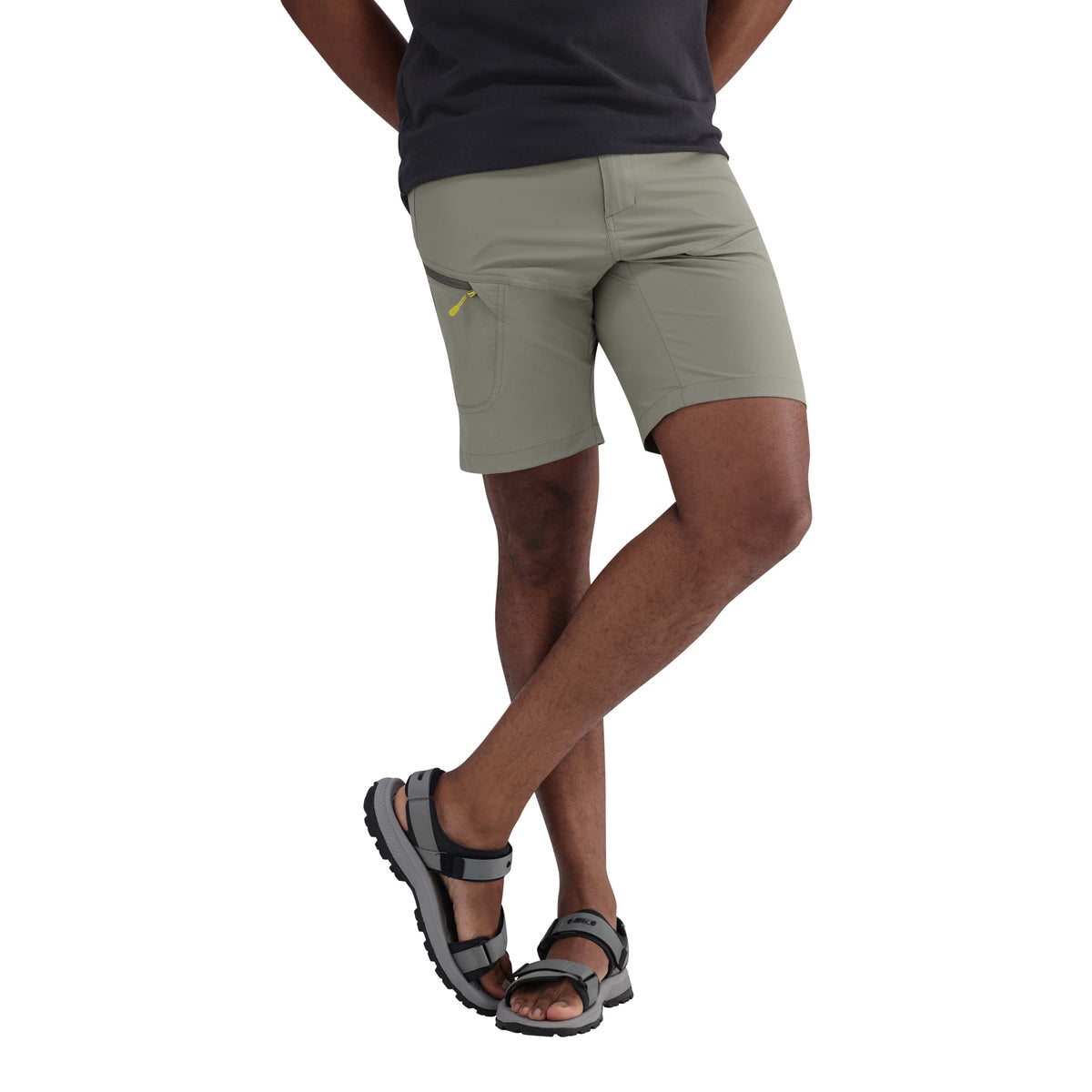 Hi-Tec Venture Men&#39;s Performance Shorts: 4-Way Stretch, UV50, Quick-Dry, Zipped Pockets