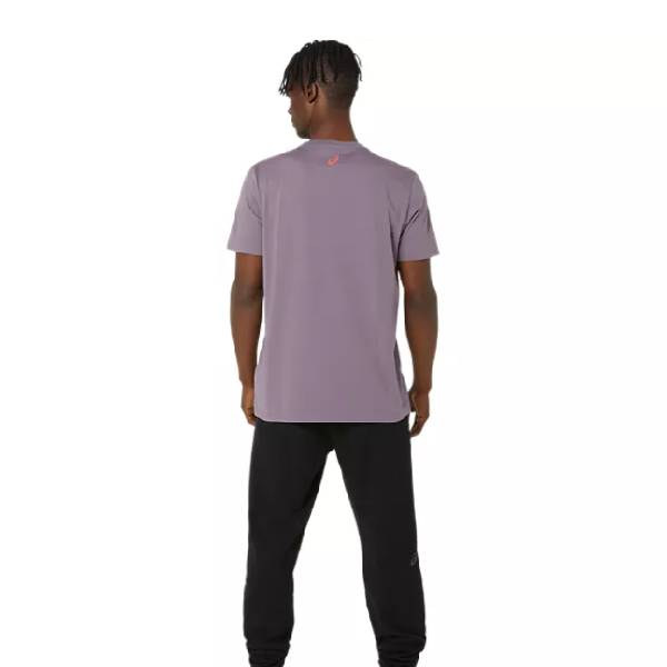 Asics Chest Logo SS Tee Lavender Grey
