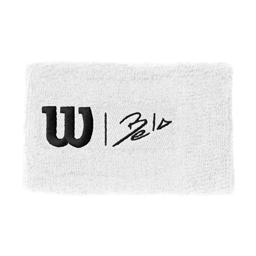 Wilson Bela Extra Wide Wristbands White - 2 pack - Cover