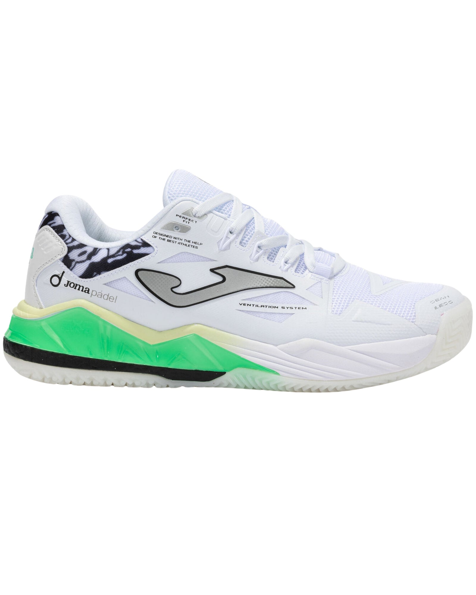 Joma Spin Men 2502 Padel Shoes - White - Cover