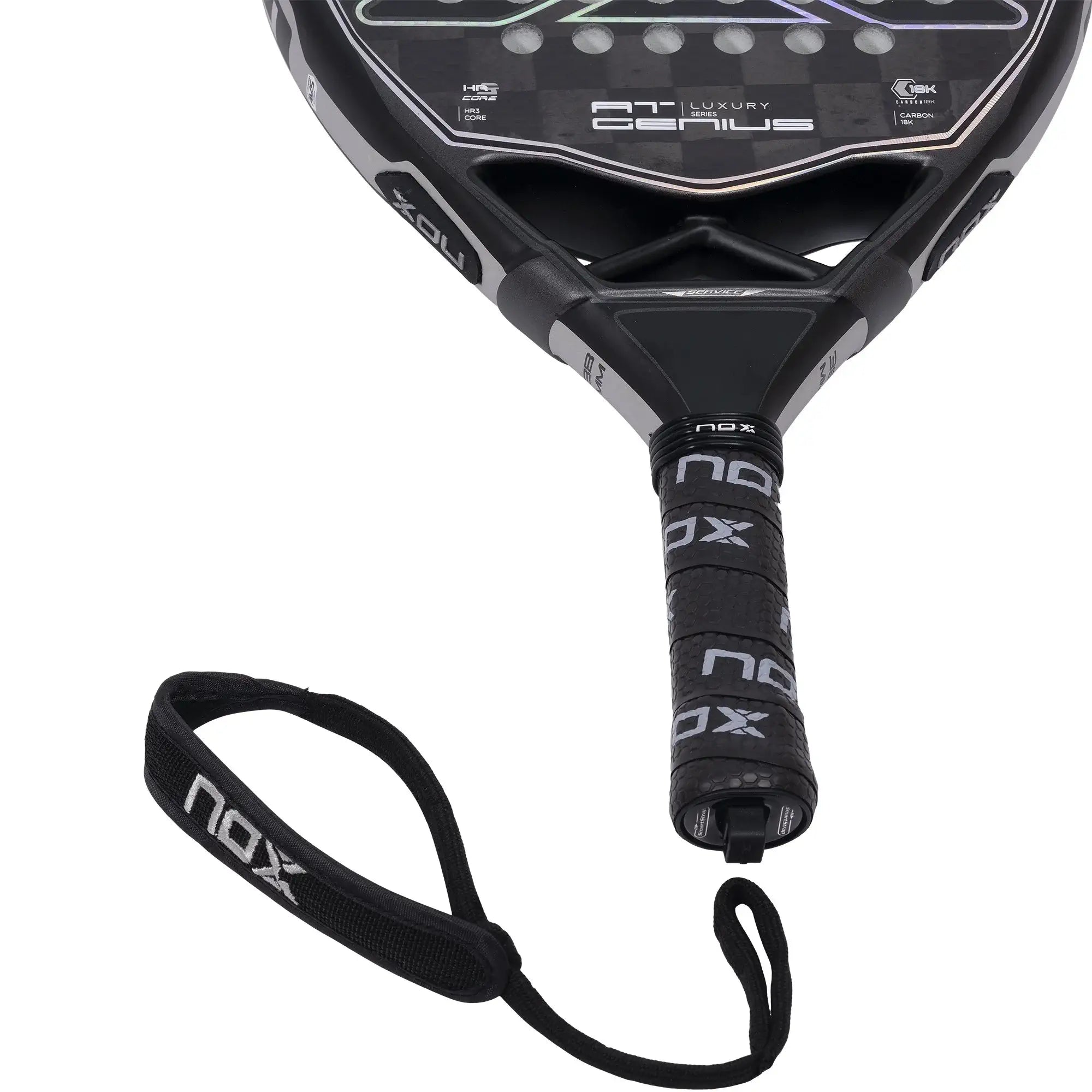 Nox AT10 Genius Attack Padel Racket 2023 - Luxury Series-Strap