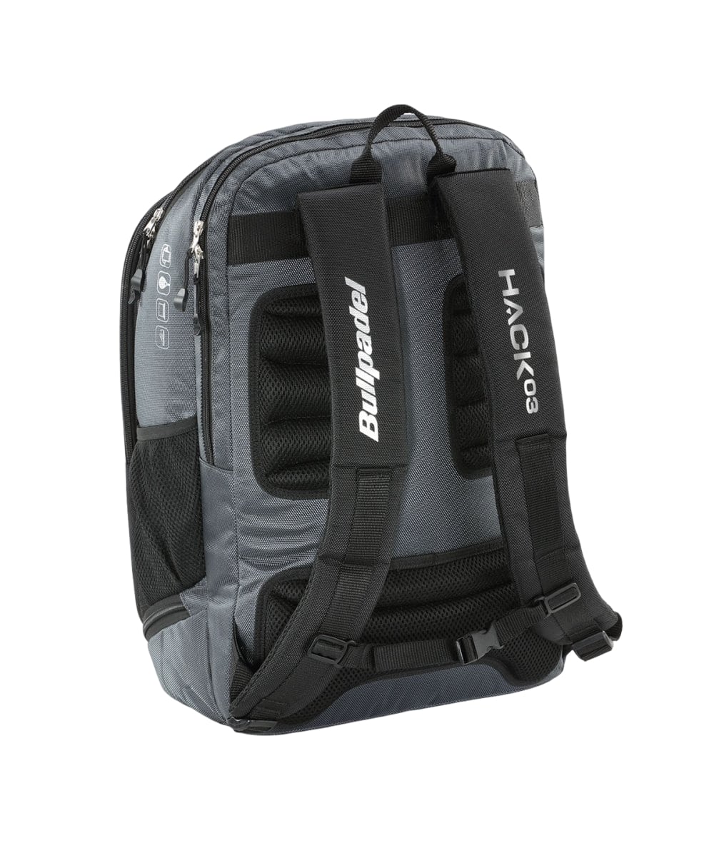 Bullpadel Hack Proline Backpack - Black/Dark Grey-Back