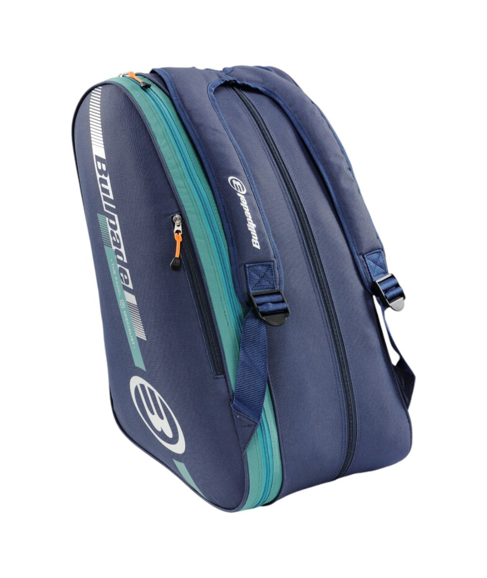 Bullpadel Tour Racket Bag - Navy - Straps