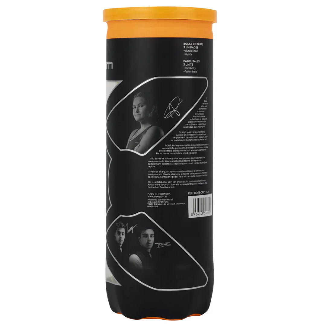 Nox Pro Titanium Padel Balls-Back