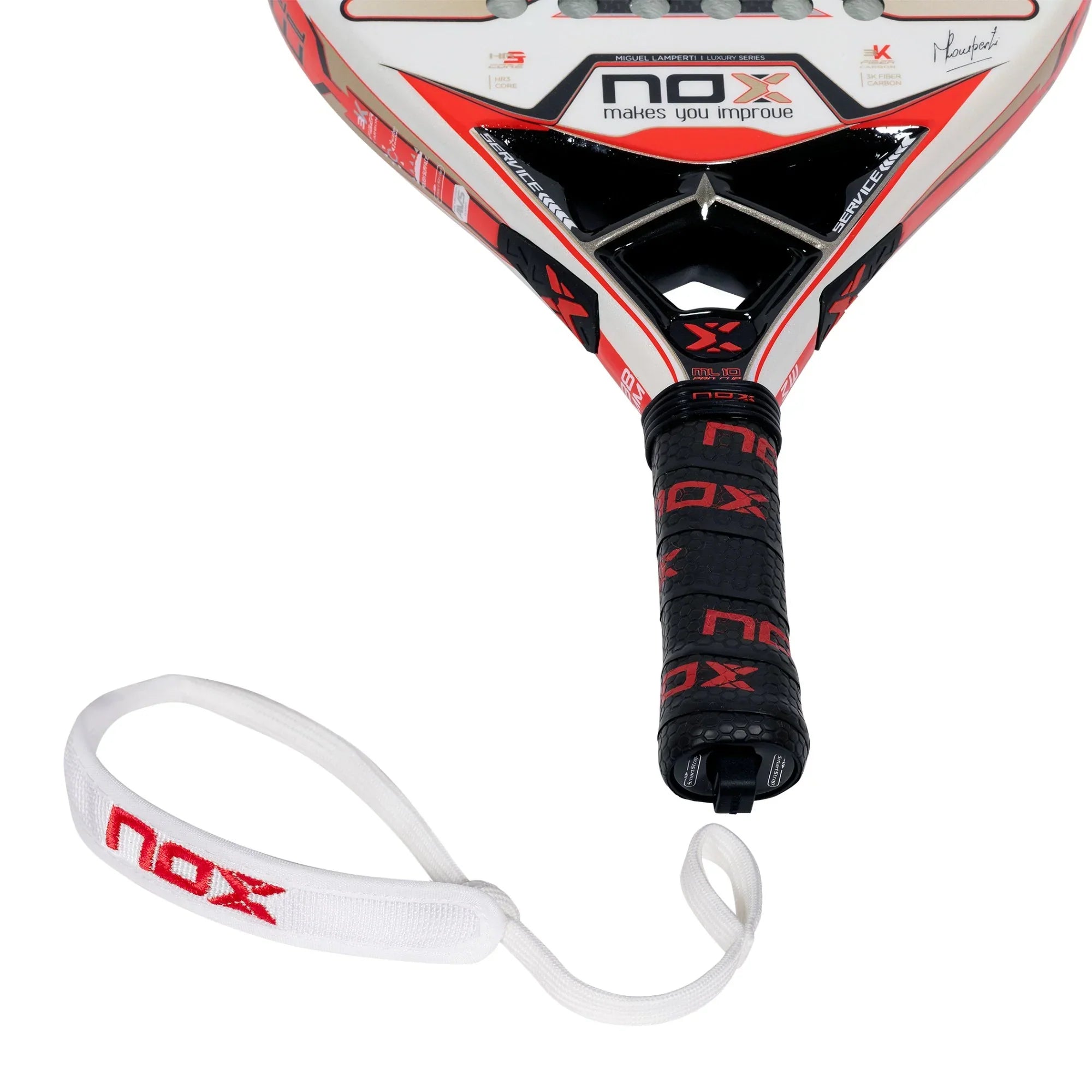 NOX SmartStrap Luxury - White Racket