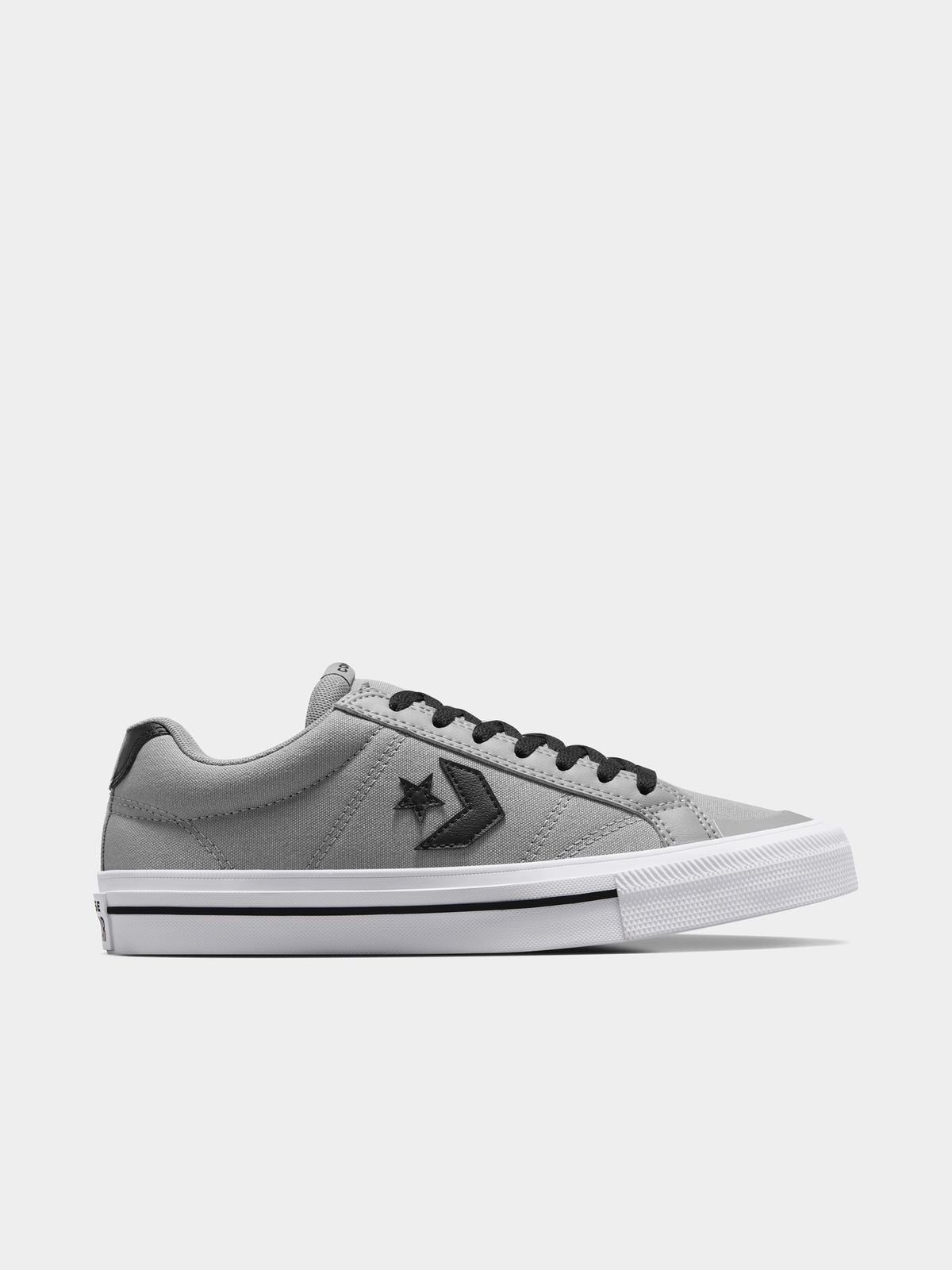 Converse Men's Sport Casual Grey Suede Canvas Lifestyle Sneakers