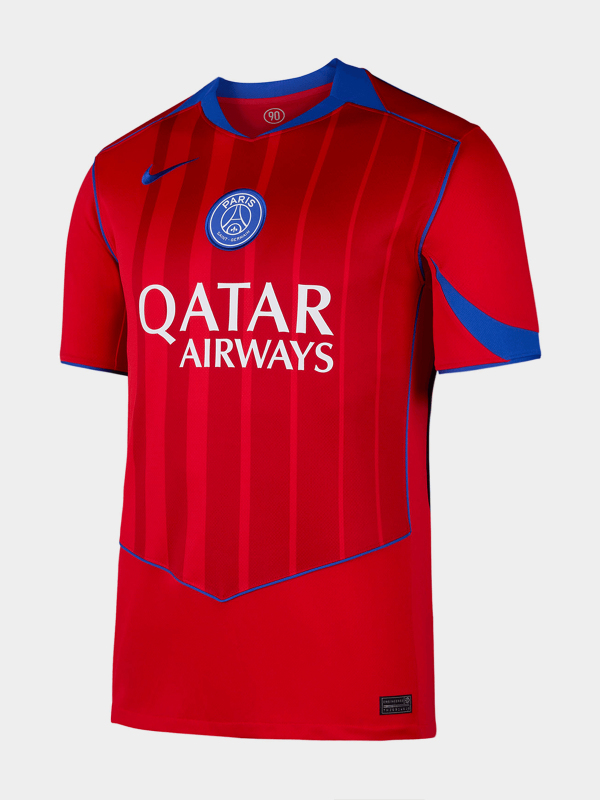 Nike Men&#39;s Paris Saint-Germain 25/26 Red/Blue Dri-FIT Stadium Soccer Jersey