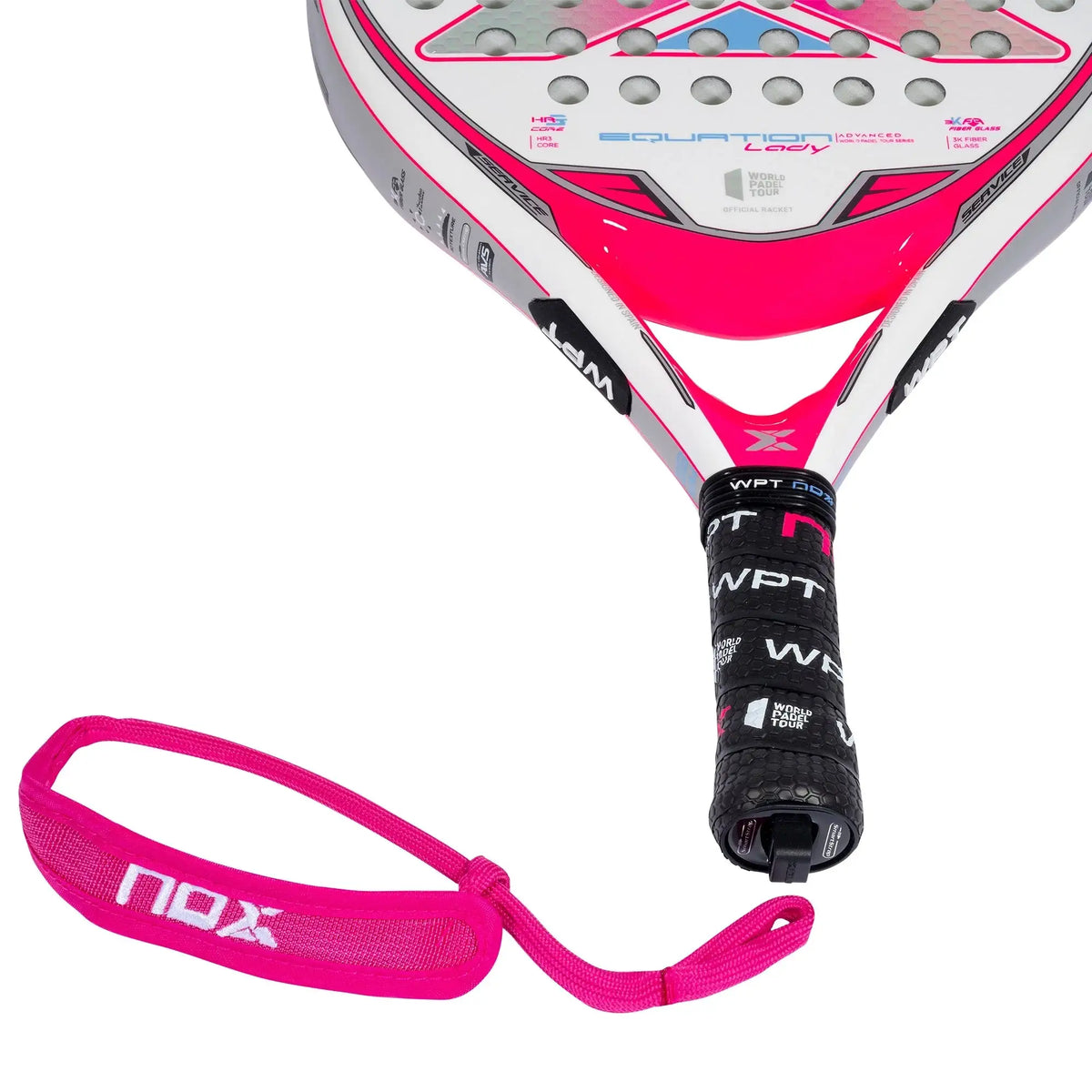 Nox Equation Lady Padel Racket 2023 - World Padel Tour Series-Handle