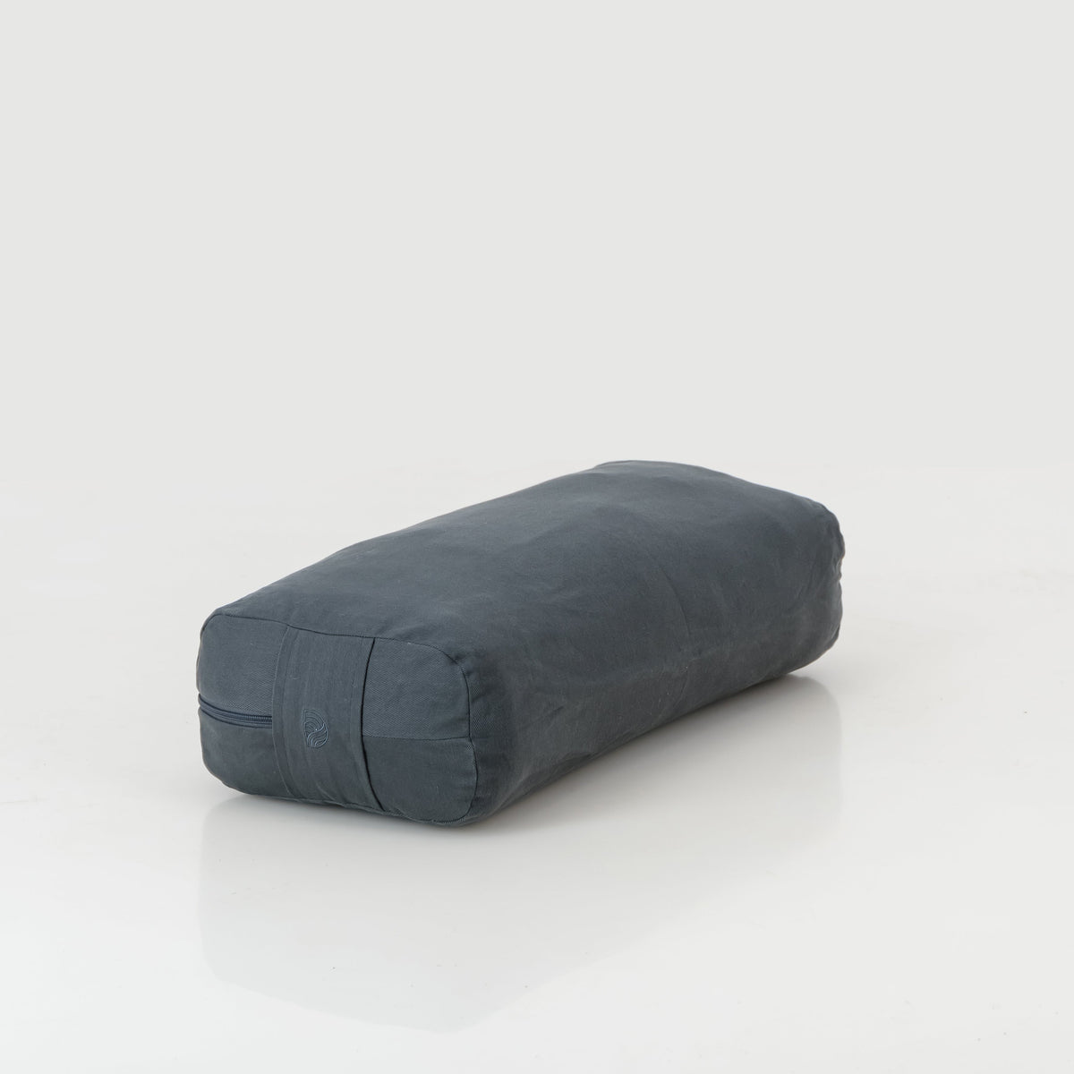 Premium Rectangular Yoga Bolster for Optimal Spinal Support - Charcoal Cotton