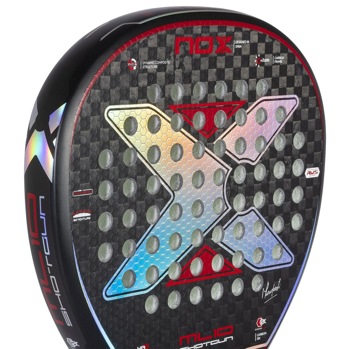 Nox ML10 Shotgun 2023 Padel Racket - Luxury Series-Face