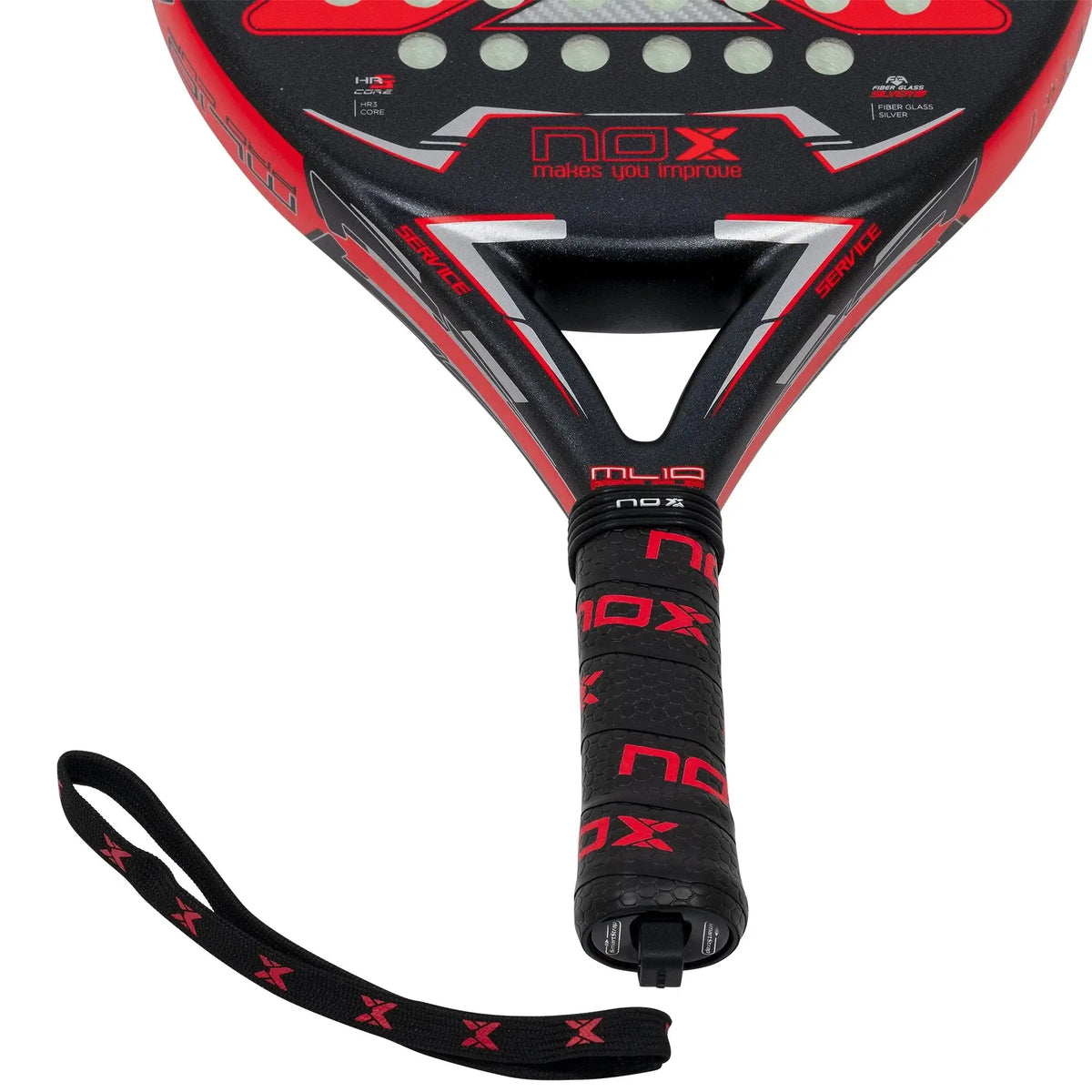 Nox ML10 Pro Cup Rough Surface 2023 Padel Racket-Strap