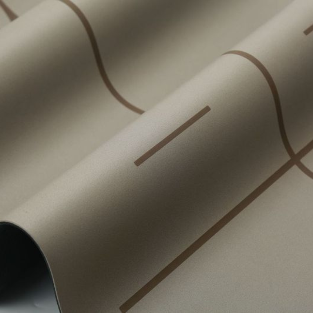 Desha Eco-Friendly Mushroom Yoga Mat, Natural Rubber, High-Grip, Alignment Guide