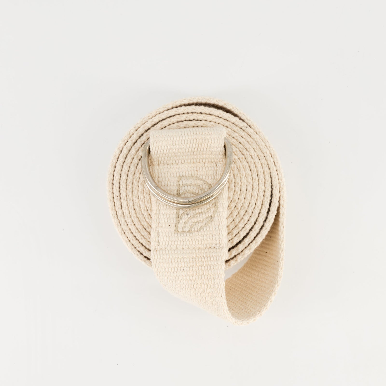 Durable Natural Cotton Yoga Strap for Enhanced Flexibility, Mobility & Pose Accessibility